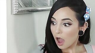 Cummed babysitting teen 8 min